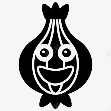 大蒜表情符号饮食食物图标图标