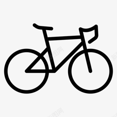 赛车自行车比赛图标图标