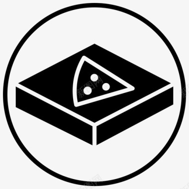 正方形盒食品配送披萨盒物流1Blackfillcircle图标图标
