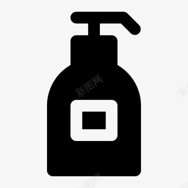 美容SPA肥皂沐浴露泡沫分配器图标图标