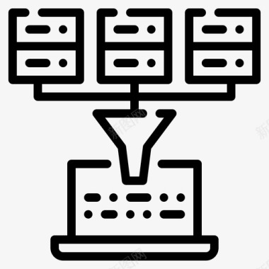 80x80查询大数据80线性图标图标