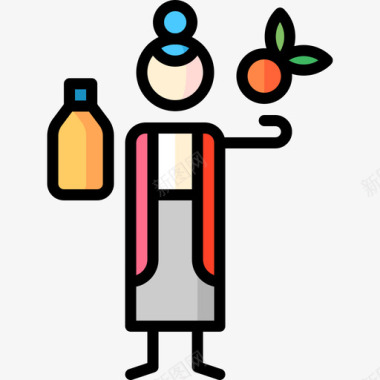 食品卫生常规42线性颜色图标图标