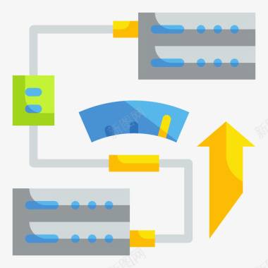 速度大数据81平坦图标图标