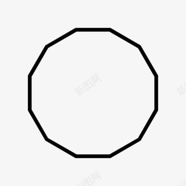 十二面体几何体多边形图标图标