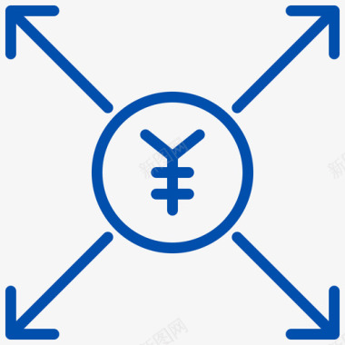 货币贸易10蓝色图标图标