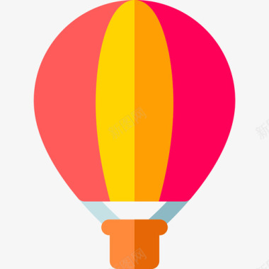 热气球热气球运输180扁平图标图标