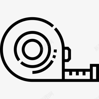 元件设计卷尺电工工具和元件11线性图标图标