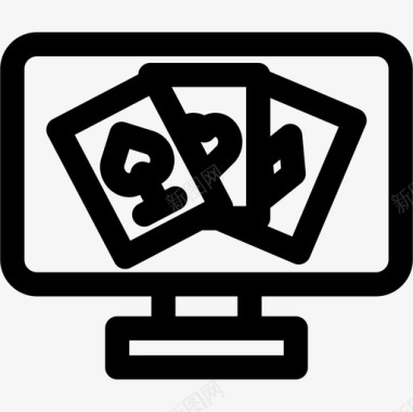 数字17在线游戏数字服务17线性图标图标