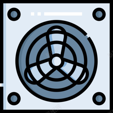 元件设计冷却系统电工工具和元件10线性颜色图标图标