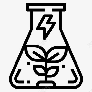 能量来源化学能量55线性图标图标