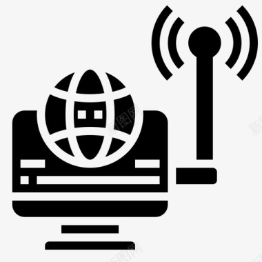无线网无线网络分析9字形图标图标