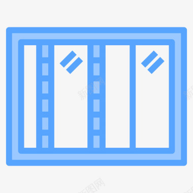 窗户背景窗户结构13蓝色图标图标