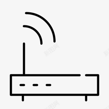 无线路由器促销路由器广播调制解调器图标