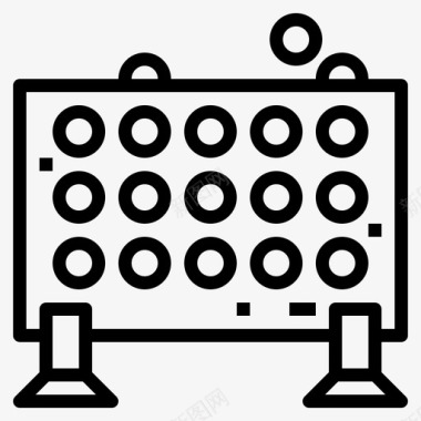 大富翁游戏棋盘连接棋盘游戏线性图标