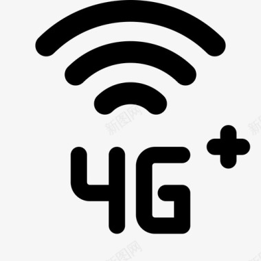 充满电的手机和4g图标