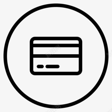 支付卡信用卡图标图标