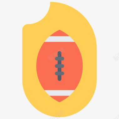 足球带火火美式足球31平淡图标图标