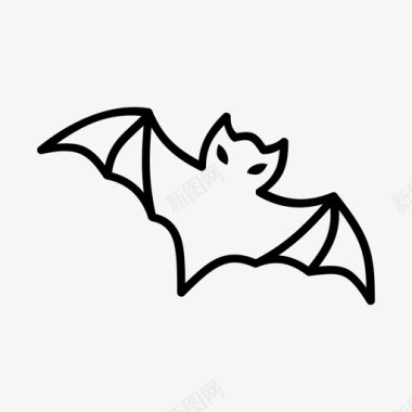 吸血鬼蝙蝠恐怖图标图标