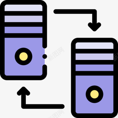网络主机网络网络主机91线颜色图标