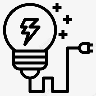 电灯泡电灯泡概念工程图标图标