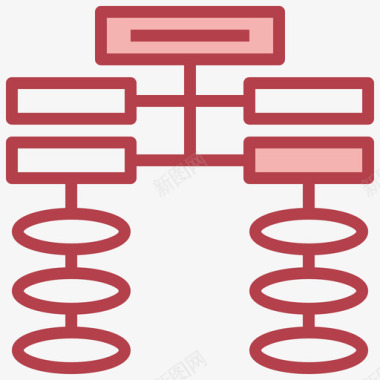 图表图表和图表6红色图标