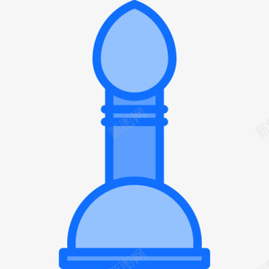 大象国际象棋11蓝色图标图标