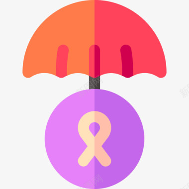 雨伞世界癌症意识日15平淡图标
