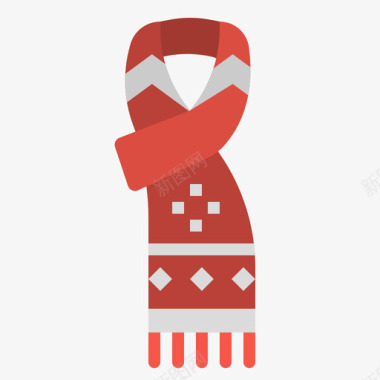 围巾围巾冬季129扁平图标