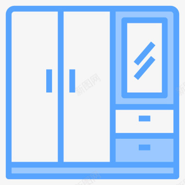 蓝色光效装饰衣柜家具装饰6蓝色图标