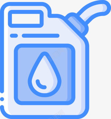 蓝色天然气火焰石油石油和天然气3蓝色图标图标