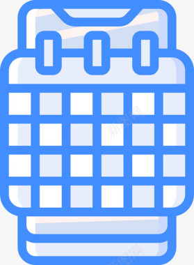 日历移动设备管理5蓝色图标