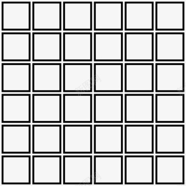正方形盒瓷砖正方形网格图标图标