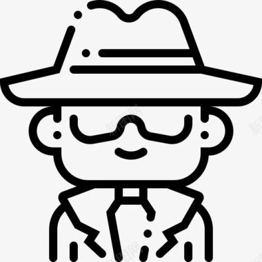 侦探男专业人员2直系图标