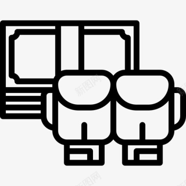 拳击小男孩金钱拳击10直系图标图标