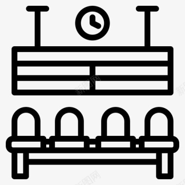 座位图片座位公共交通14直线图标