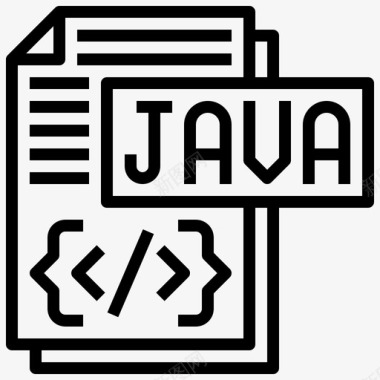 java程序员Java编程82线性图标