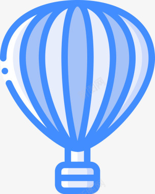 热气球热气球航空41蓝色图标