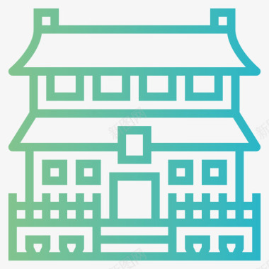 故宫红墙故宫77号楼坡度图标