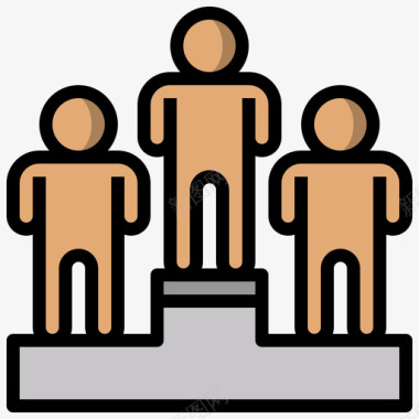 讲台讲台政治9线性颜色图标图标