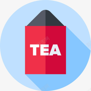茶叶袋英国12扁平图标