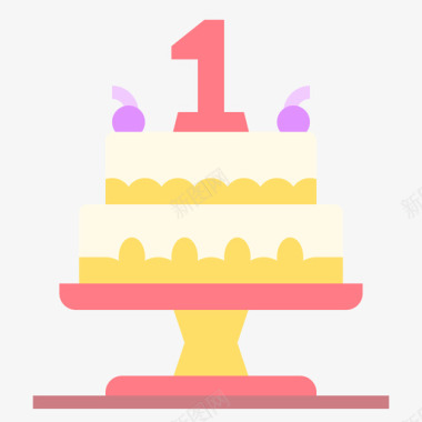 99品牌聚会蛋糕聚会99扁平图标