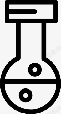 矢量石油油桶分析化学能源图标