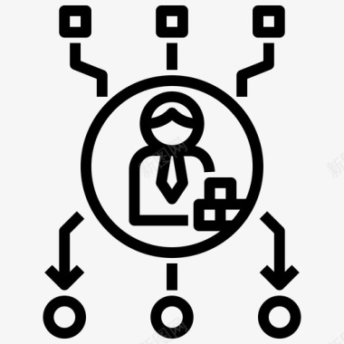 分销图标外部来源分销供应商图标