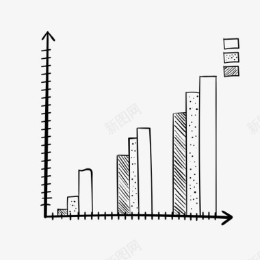 散落状态图表分析条形图图标