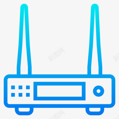 木头梯路由器网络技术13梯度图标
