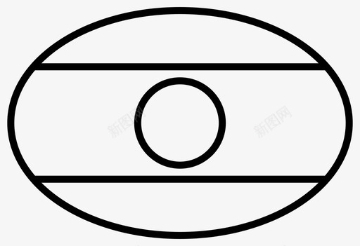 椭圆背景老挝人民民主共和国对话旗帜图标