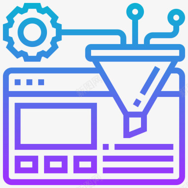 算法算法在线营销31梯度图标