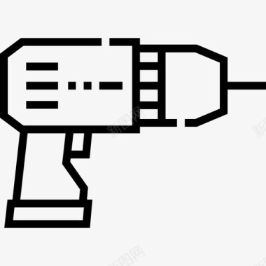 线性电钻电钻电工工具和元件11线性图标