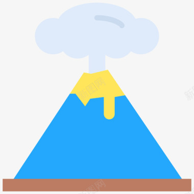地理火山地理位置42平坦图标