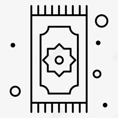 地垫地毯地毯开斋节伊斯兰教图标
